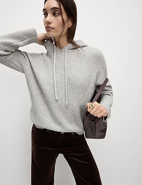 Cashmere hoodie womens marks and spencer on sale