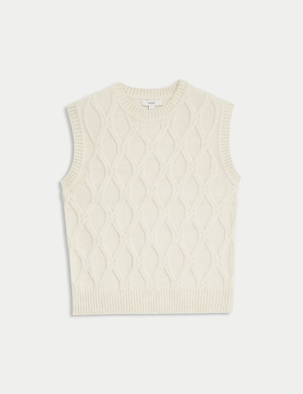 Cloud-Yarn Textured Knitted Vest - VN