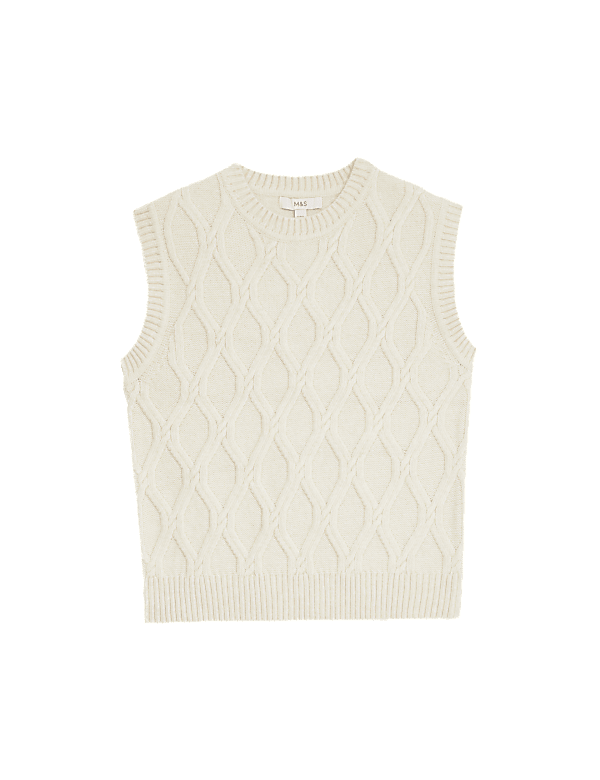 Cloud-Yarn Textured Knitted Vest