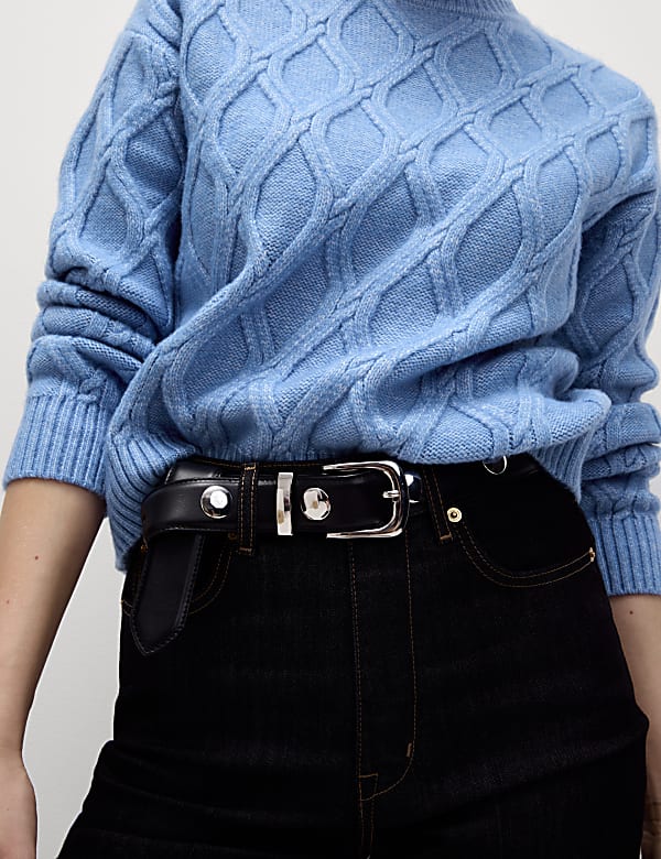 Cloud-Yarn Textured Crew Neck Jumper