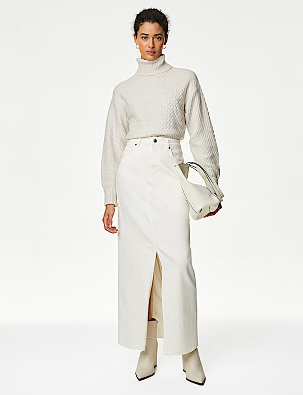 Textured Roll Neck Jumper - PL