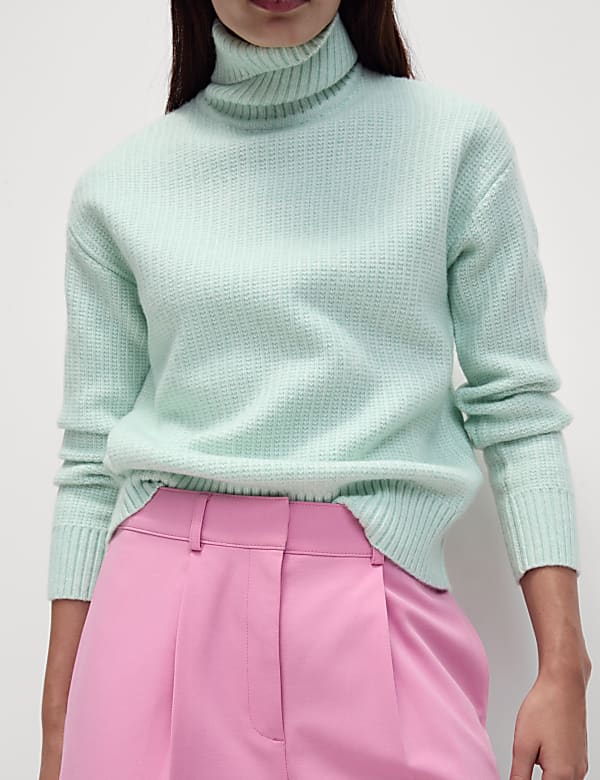 Pull en maille douce à encolure ronde et motif texturé - BE