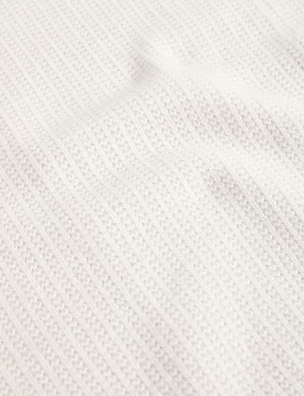 Cloud Yarn Textured Roll Neck Jumper