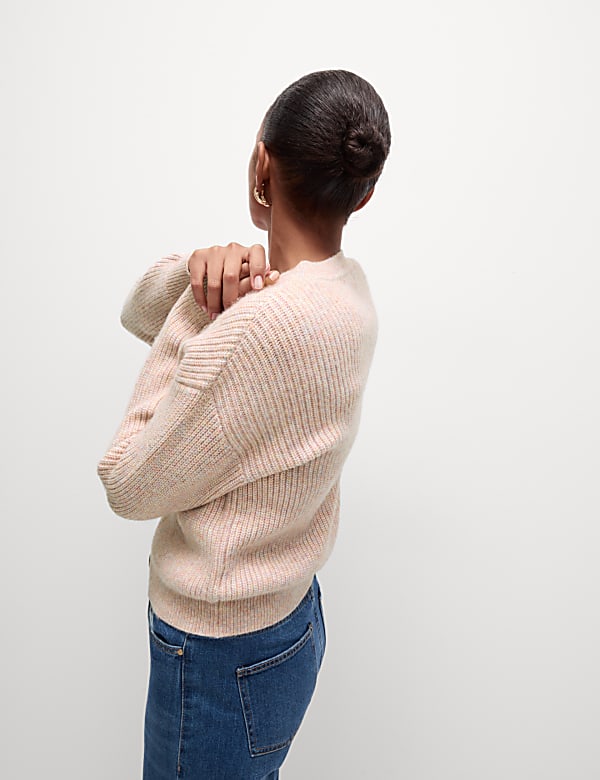 Ribbed Button Front Cardigan - IT