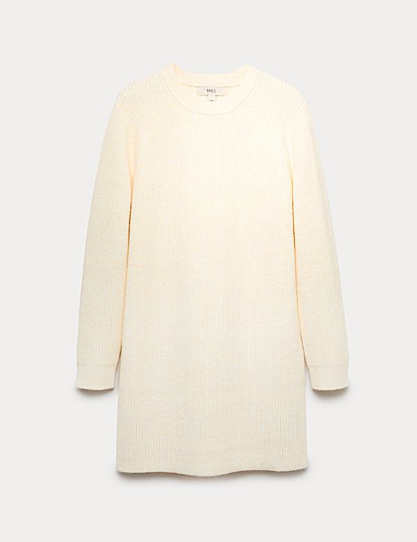 Robe coupe courte et décontractée en maille légère côtelée - FR