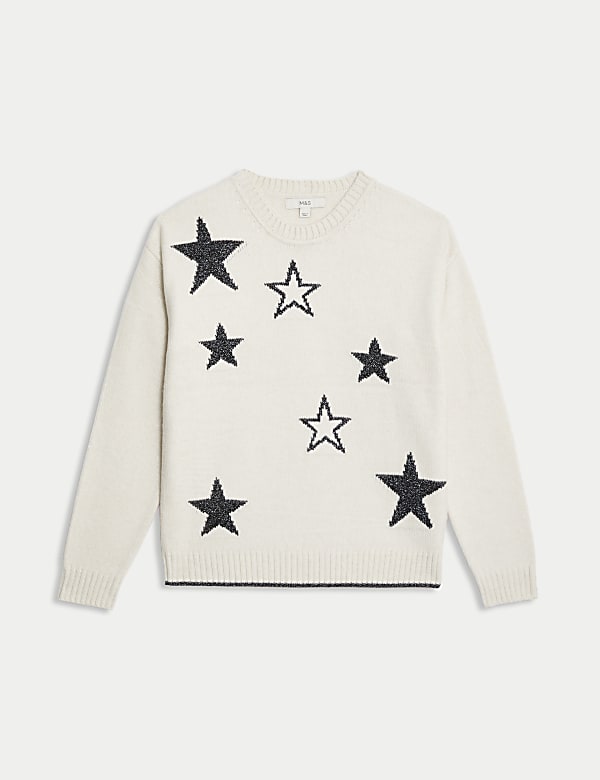 Star Crew Neck Relaxed Fit Jumper - VN