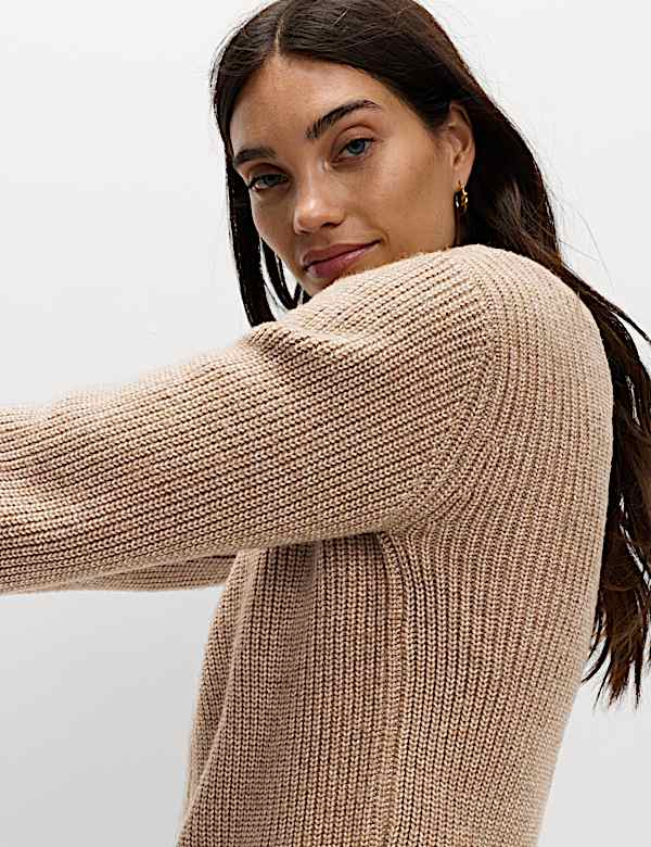 Cloud-Yarn Textured Bomber Cardigan - EE