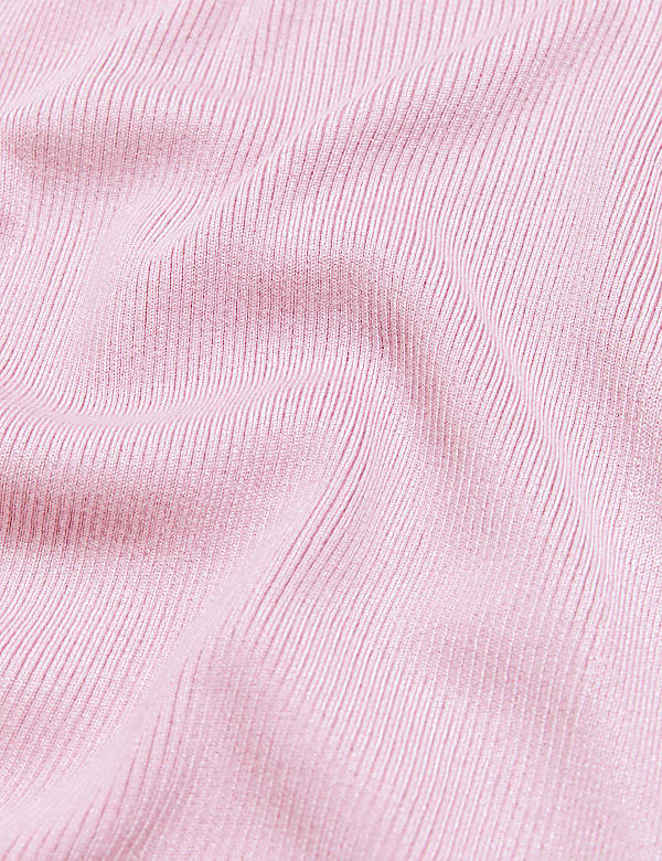 Viscose Mix Textured High Neck Jumper