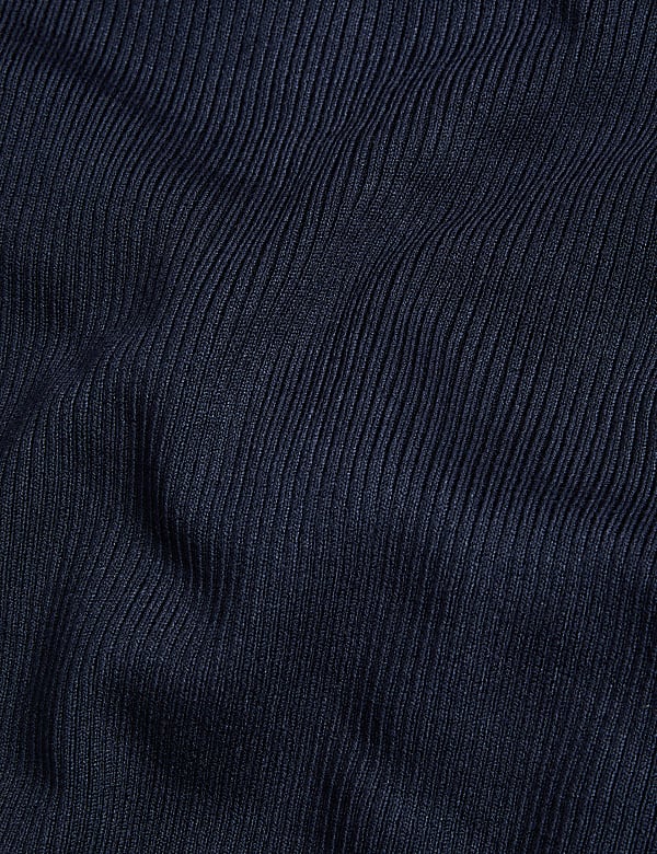 Viscose Mix Textured High Neck Jumper