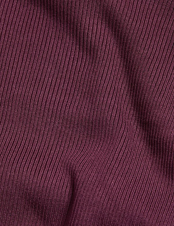 Viscose Mix Textured High Neck Jumper