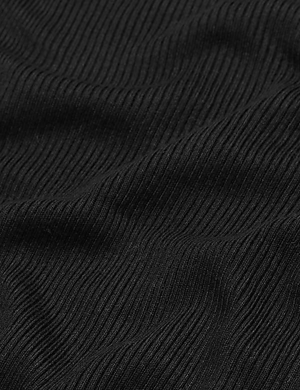 Viscose Mix Textured High Neck Jumper