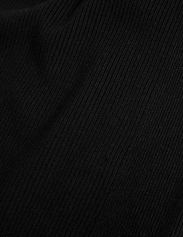 Viscose Mix Textured High Neck Jumper