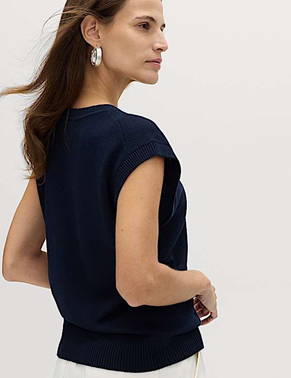 Muscle Knitted Vest with Linen - AU