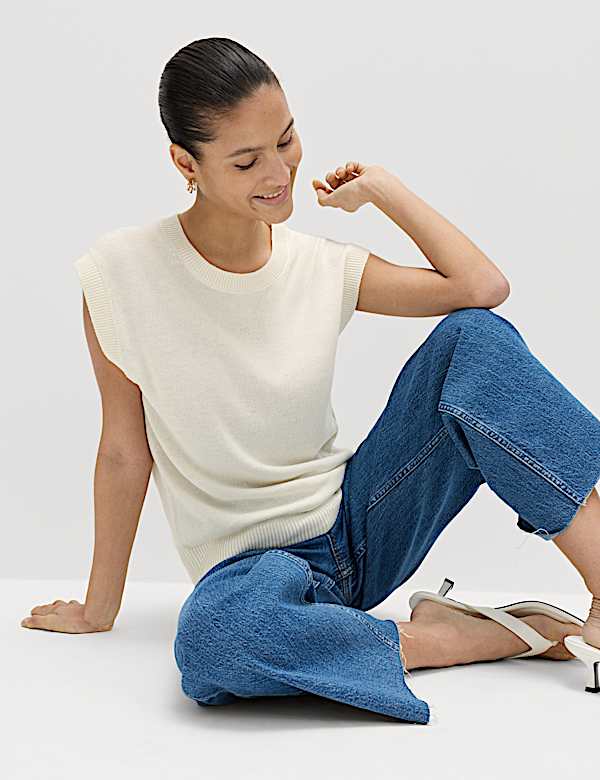 Muscle Knitted Vest with Linen - FI