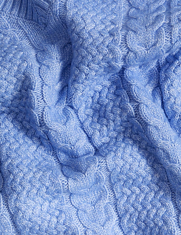 Cable Knit V-Neck Jumper