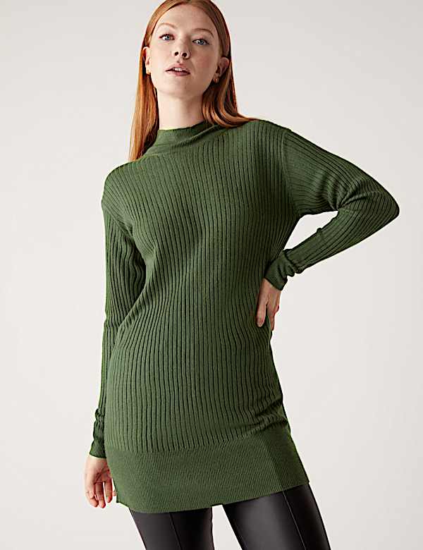 Supersoft Funnel Neck Longline Jumper
