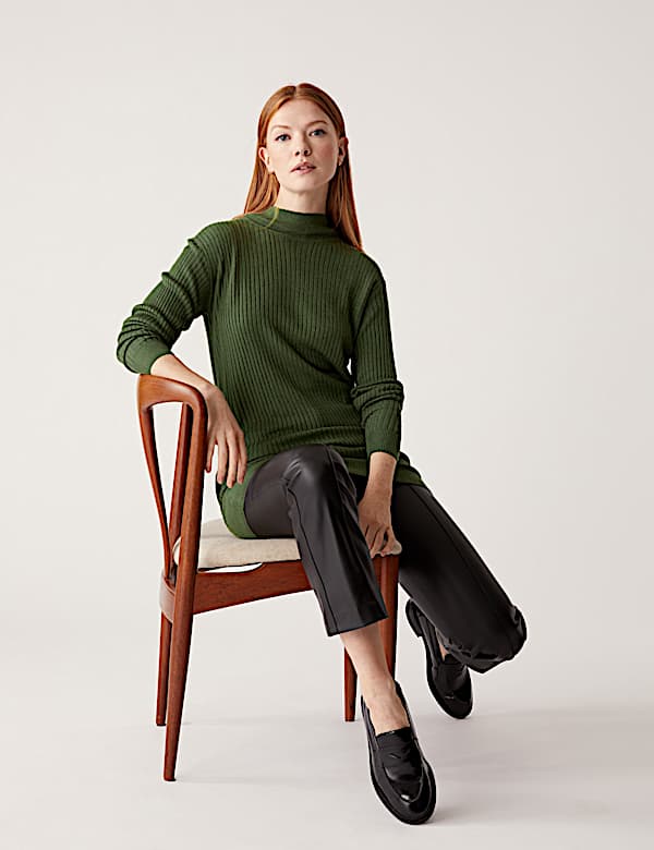 Supersoft Funnel Neck Longline Jumper
