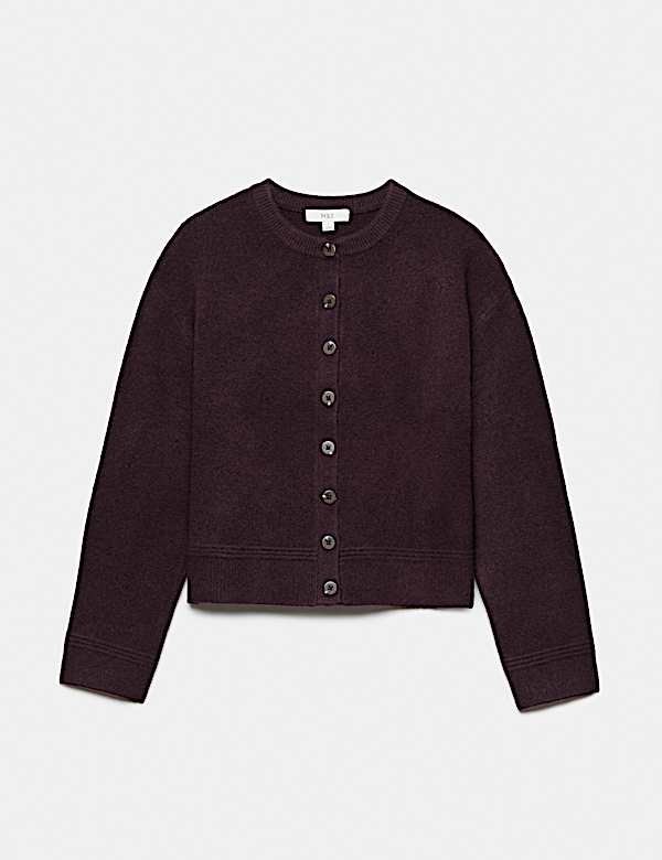 Vest met wol en ronde hals - NL