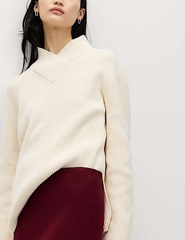 Midaxi-Bleistiftrock aus Strick - DE