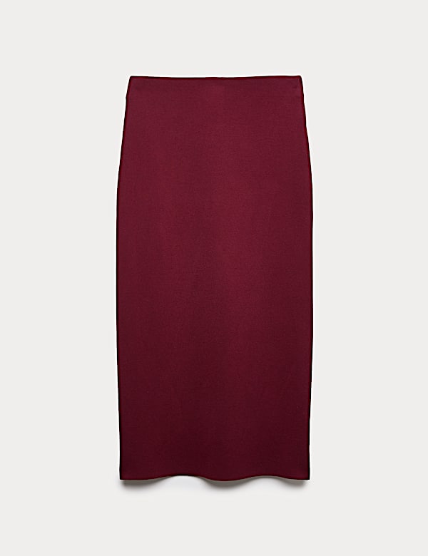 Midaxi-Bleistiftrock aus Strick - DE