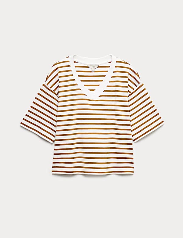 Pure Cotton Heavyweight V-Neck T-Shirt - CZ