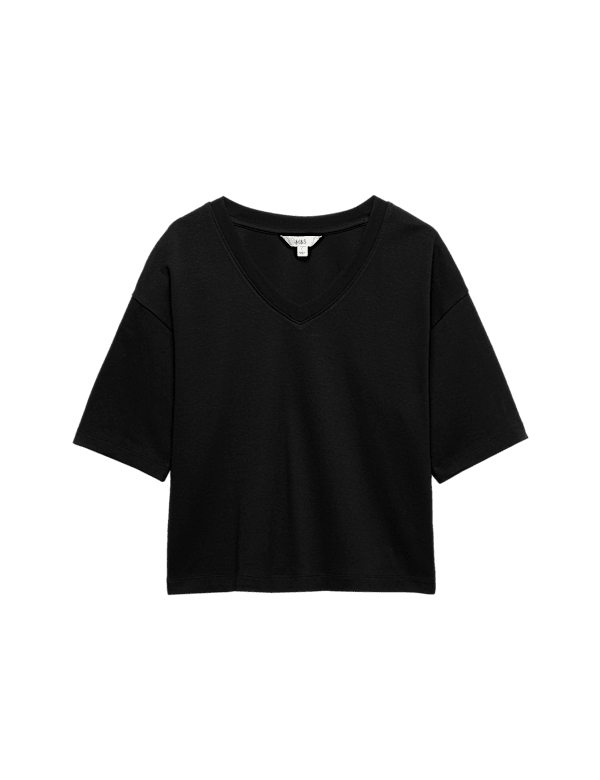 Pure Cotton Heavyweight V-Neck T-Shirt