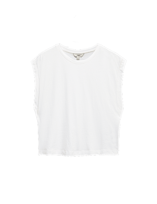 Pure Cotton Cap Sleeve T-Shirt