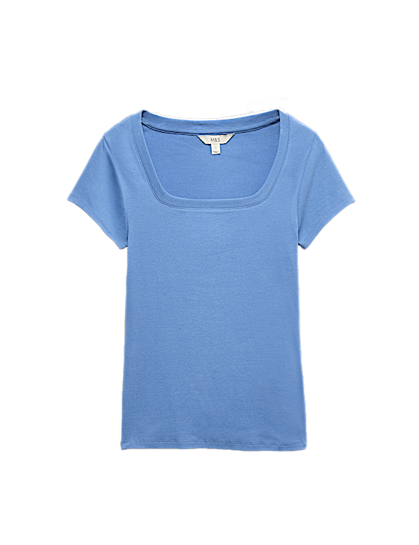 Cotton Rich Premium Square Neck Top