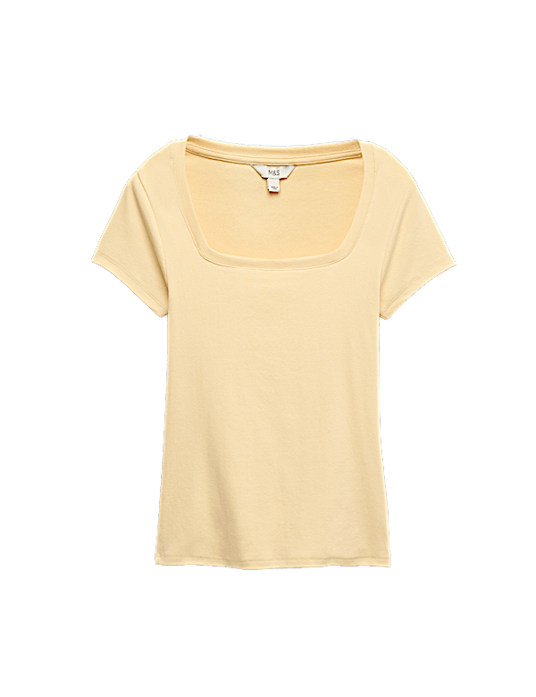 Cotton Rich Premium Square Neck Top