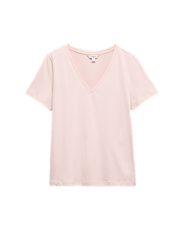 Pure Cotton V-Neck T-Shirt