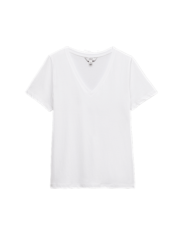 Pure Cotton V-Neck T-Shirt