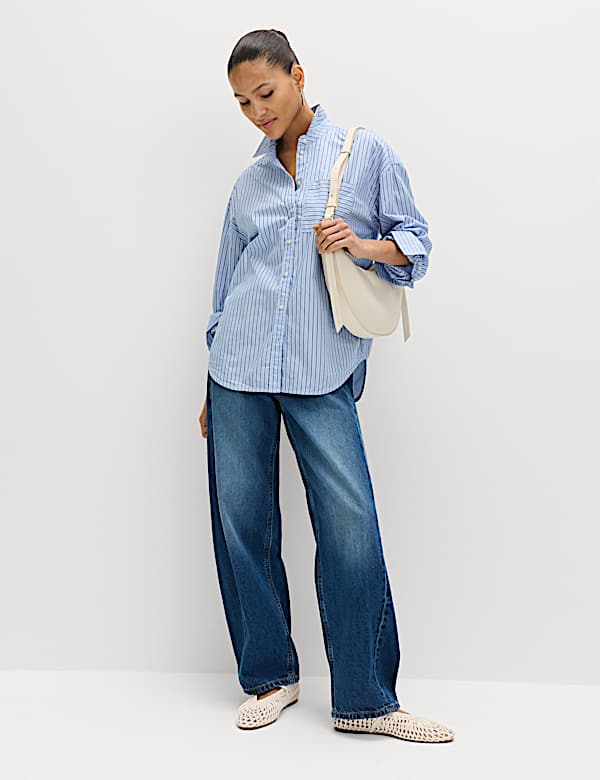 Pure Cotton Striped Shirt - US