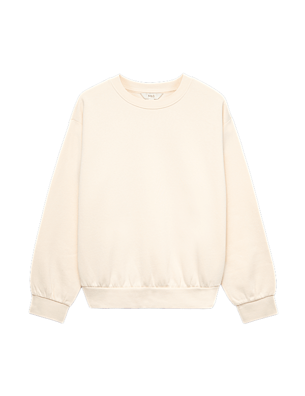 Cotton Rich Crew Neck Sweatshirt