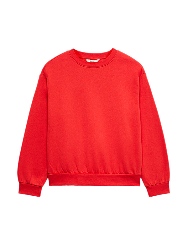 Cotton Rich Crew Neck Sweatshirt