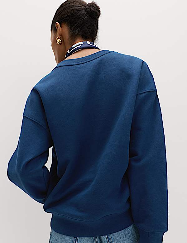 Cotton Rich Graphic Long Sleeve Sweatshirt - JP