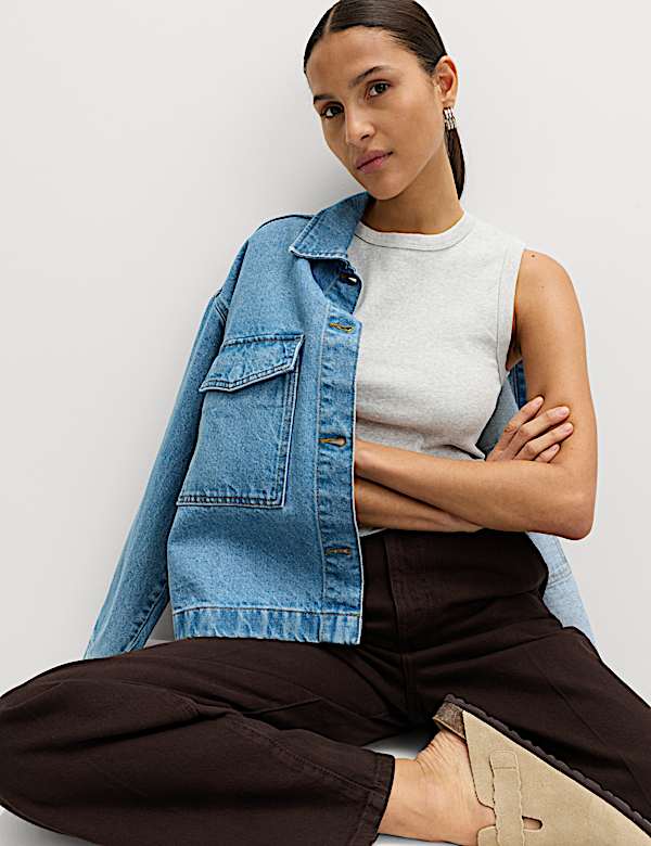 Cotton Rich Premium Slim Fit Tank Top - FR