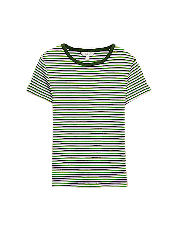 Cotton Rich Ribbed Slim Fit T-Shirt