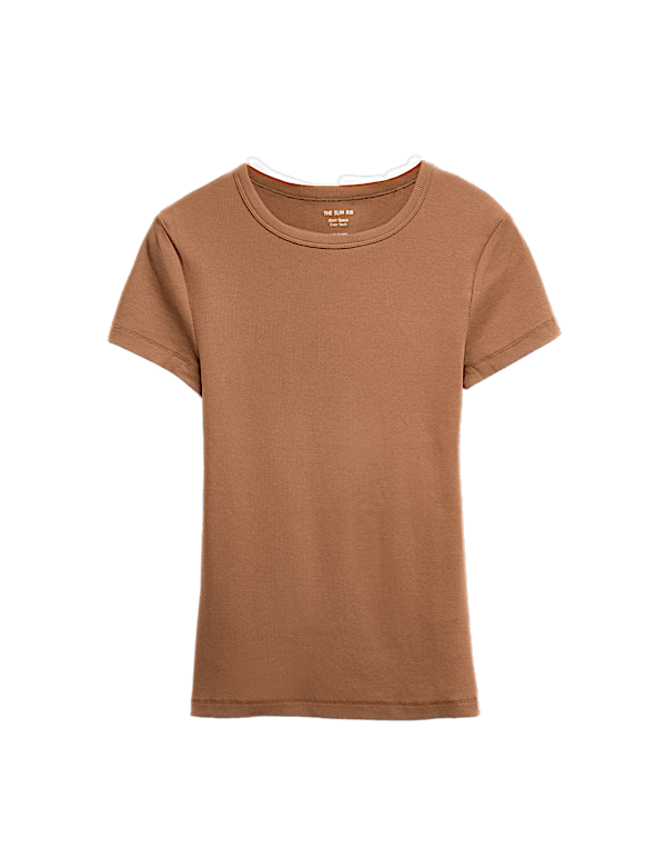 Cotton Rich Ribbed Slim Fit T-Shirt