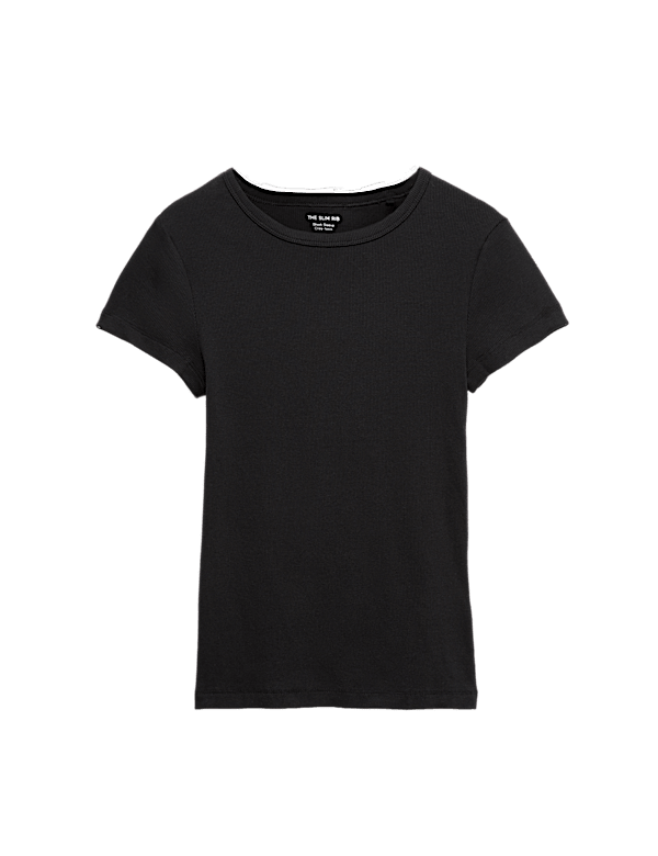 Cotton Rich Ribbed Slim Fit T-Shirt