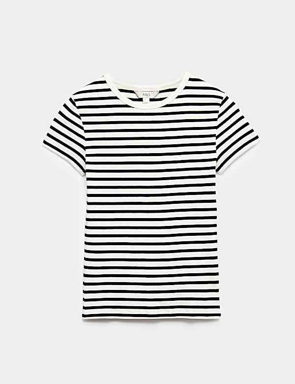 Cotton Rich Ribbed Slim Fit T-Shirt - GR