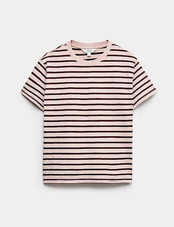 Pure Slub Cotton Striped T-Shirt - CH