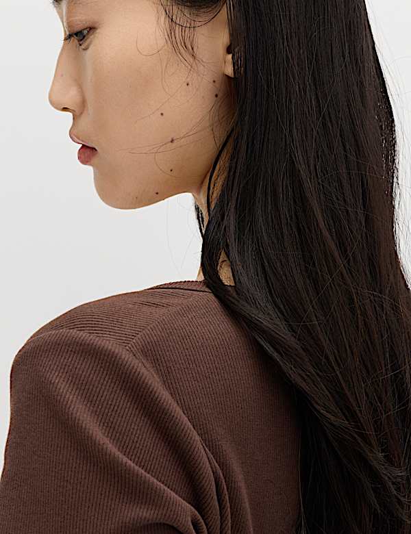 Cotton Rich Scoop Neck Slim Fit T-Shirt