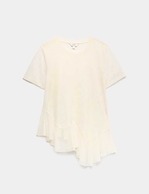 חולצה אסימטרית מבד רשת - IL