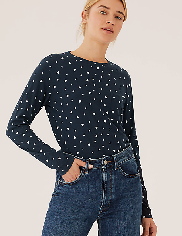 Pure Cotton Foil Print Pocket T-Shirt