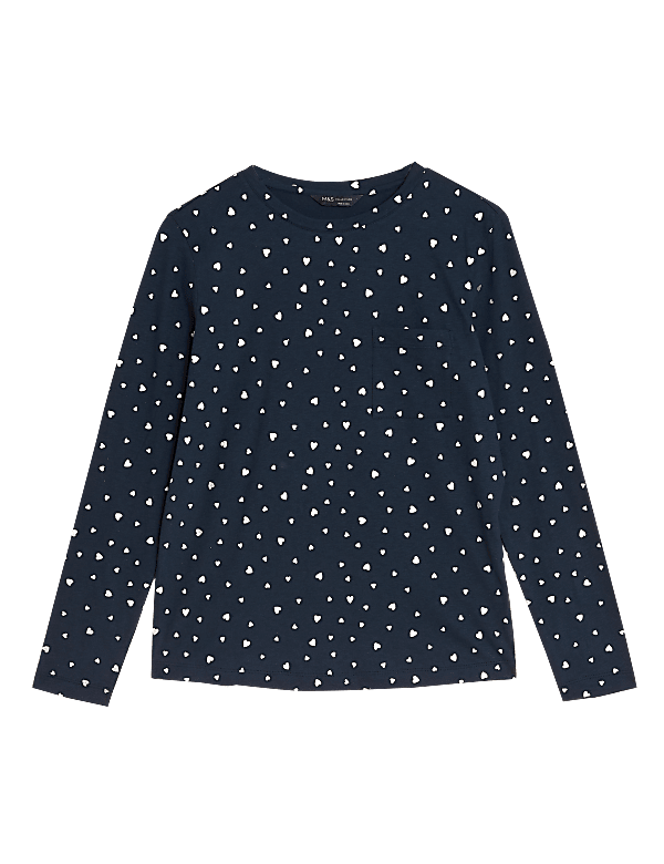 Pure Cotton Foil Print Pocket T-Shirt