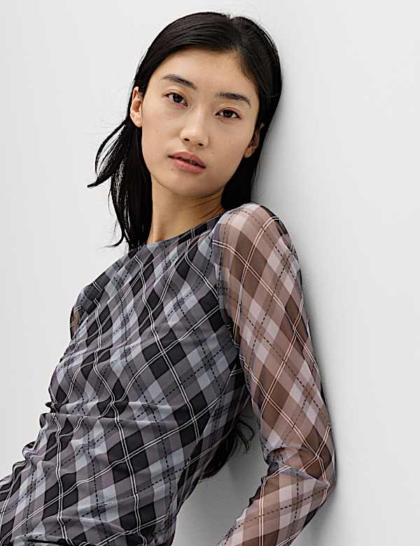 Checked Mesh Top - LU