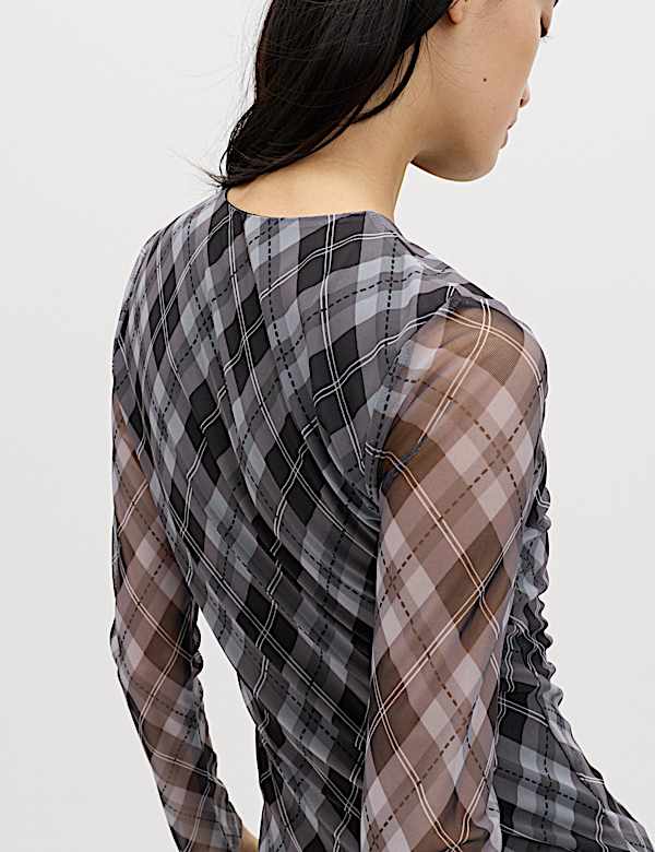 Checked Mesh Top - LU