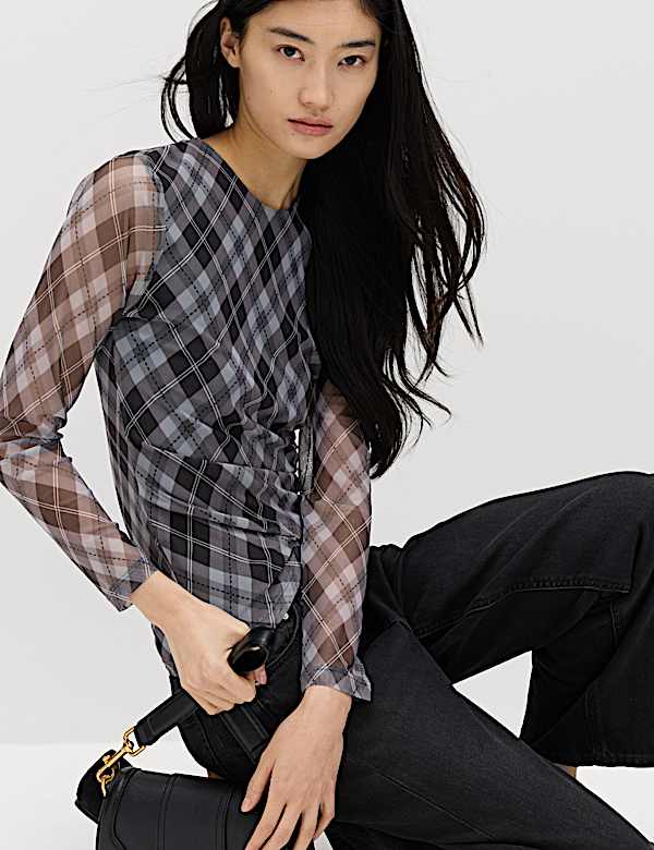 Checked Mesh Top - LU