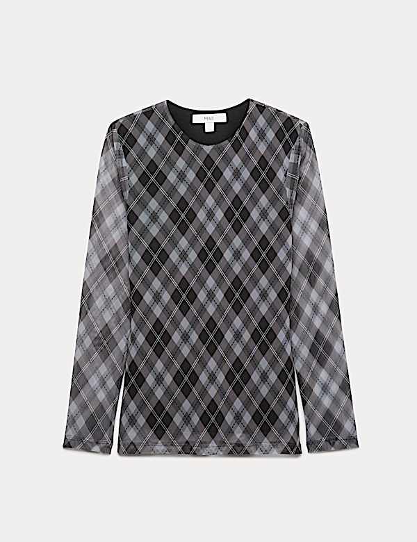 Checked Mesh Top - LU