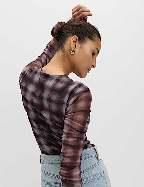 Checked Mesh Top - KG